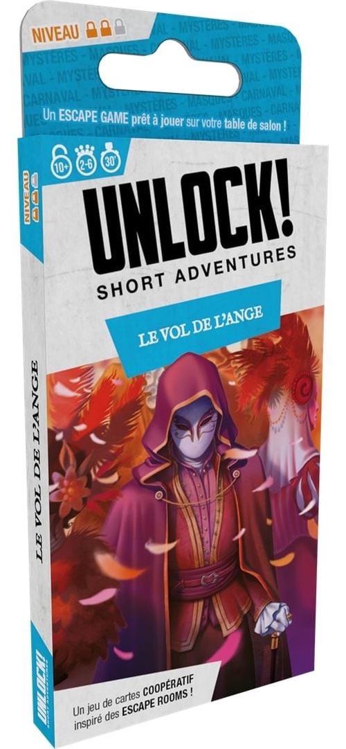 Jeu d'escape game Asmodee Unlock Short Adventure Le vol de l'ange État correct Asmodee reconditionné disponible sur Fnac