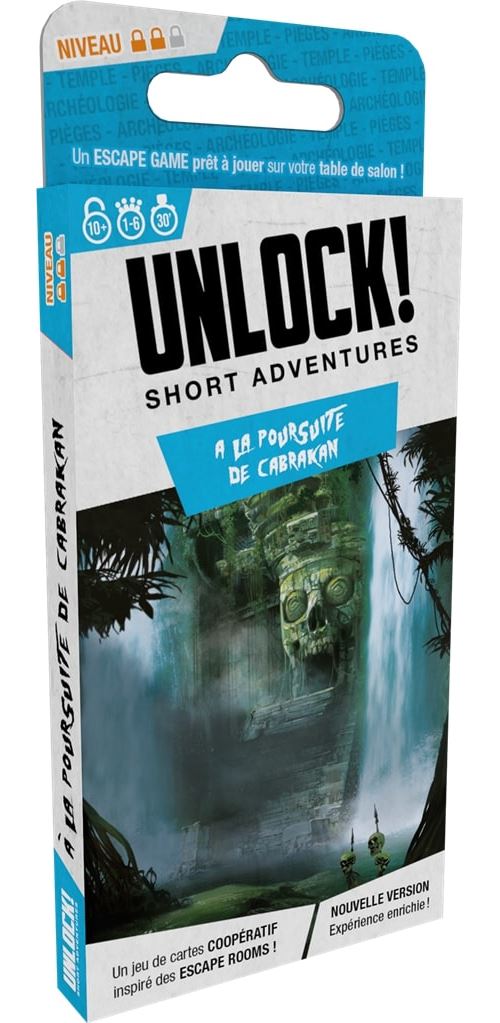 Jeu d'escape game Asmodee Unlock Short Adventures A la poursuite de Cabrakan État correct - 13,00 € Jeu d'escape game Asmodee Unlock Short Adventures A la poursuite de Cabrakan État correct Asmodee reconditionné disponible sur Fnac
