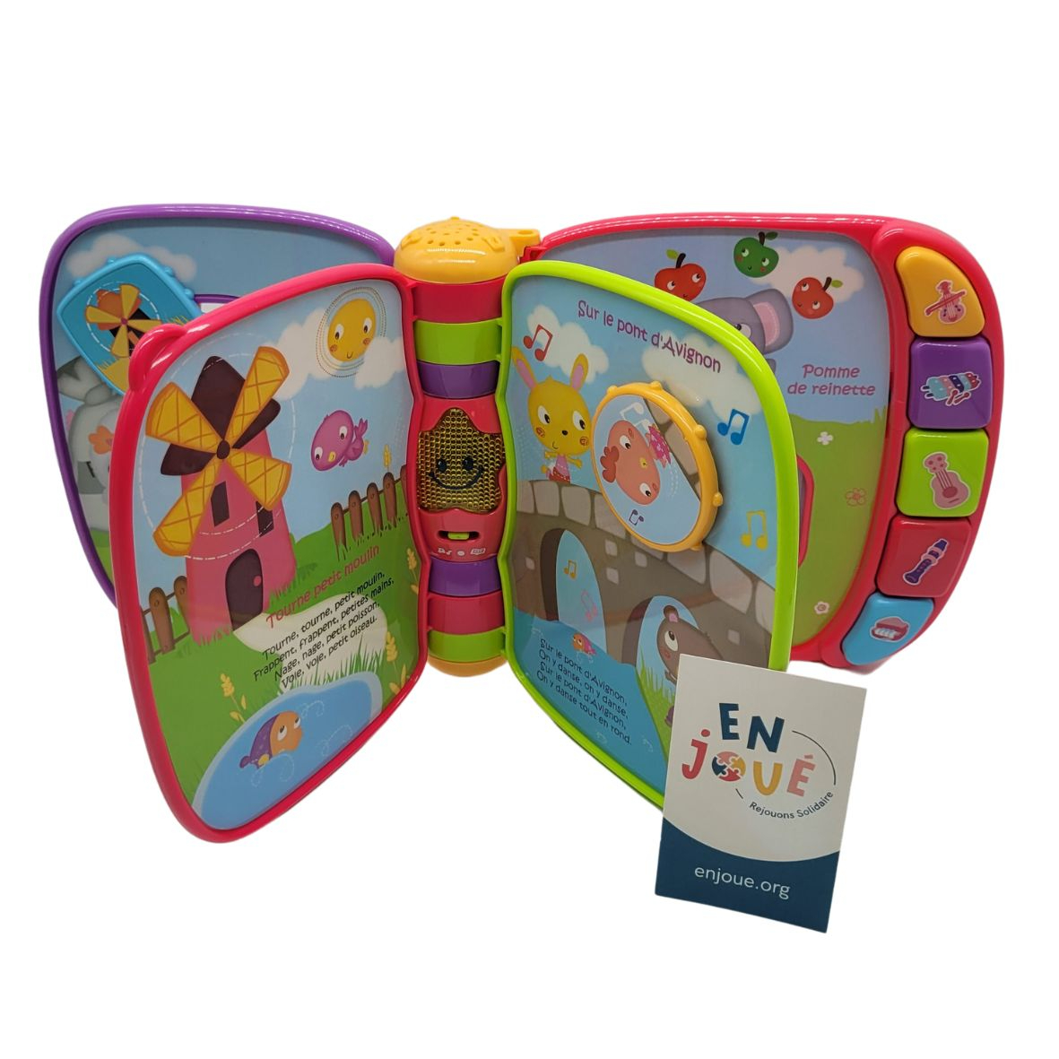 Voir photo 4 de Jeu d'éveil Do, Ré, Mi, super livre enchanté rose - Vtech - A partir de 12 mois. Jeu d'éveil Do, Ré, Mi, super livre enchanté rose - Vtech - A partir de 12 mois. Très bon état reconditionné photo 4