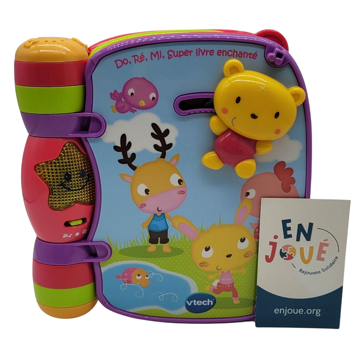 Acheter Jeu d'éveil Do, Ré, Mi, super livre enchanté rose - Vtech - A partir de 12 mois. Très bon état - 12,00 € Jeu d'éveil Do, Ré, Mi, super livre enchanté rose - Vtech - A partir de 12 mois. Très bon état reconditionné disponible sur Label Emmaüs