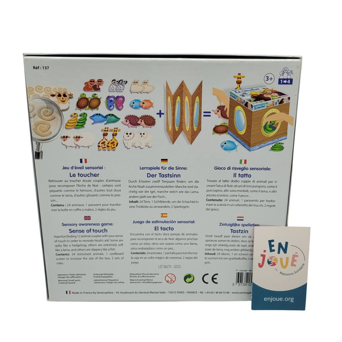 Voir photo 3 de Jeu d'éveil - Le toucher - SentoSphère - À partir de 3 ans. Jeu d'éveil - Le toucher - SentoSphère - À partir de 3 ans. Bon état reconditionné photo 3