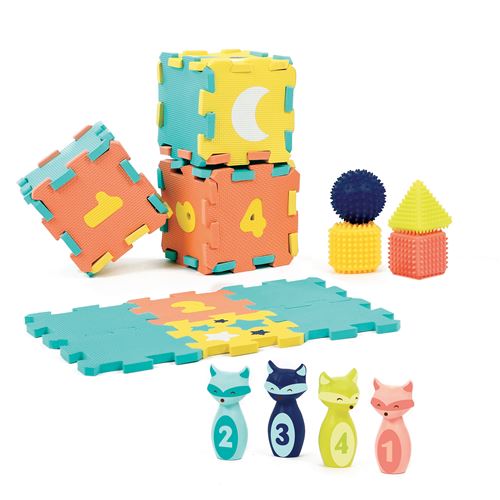 Jeu d'éveil Ludi Coffret d'activité Tapis Quille Formes État correct N/A reconditionné disponible sur Fnac