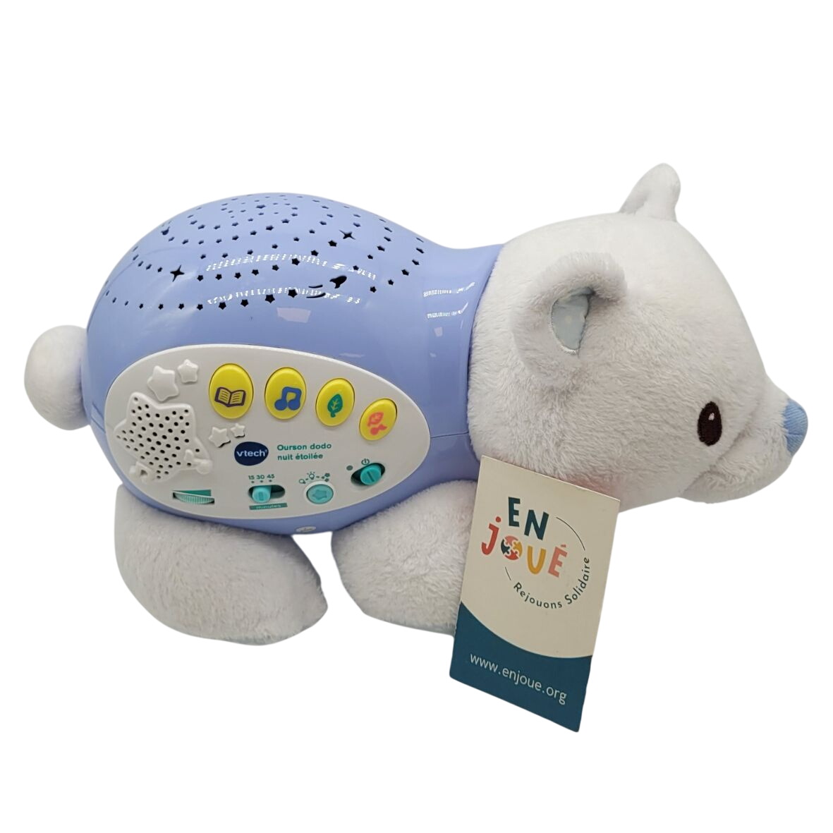 Acheter Jeu d'éveil - Ourson Dodo Nuit étoilée - Vtech à partir de la naissance. Bon état - 15,00 € Jeu d'éveil - Ourson Dodo Nuit étoilée - Vtech à partir de la naissance. Bon état reconditionné disponible sur Label Emmaüs