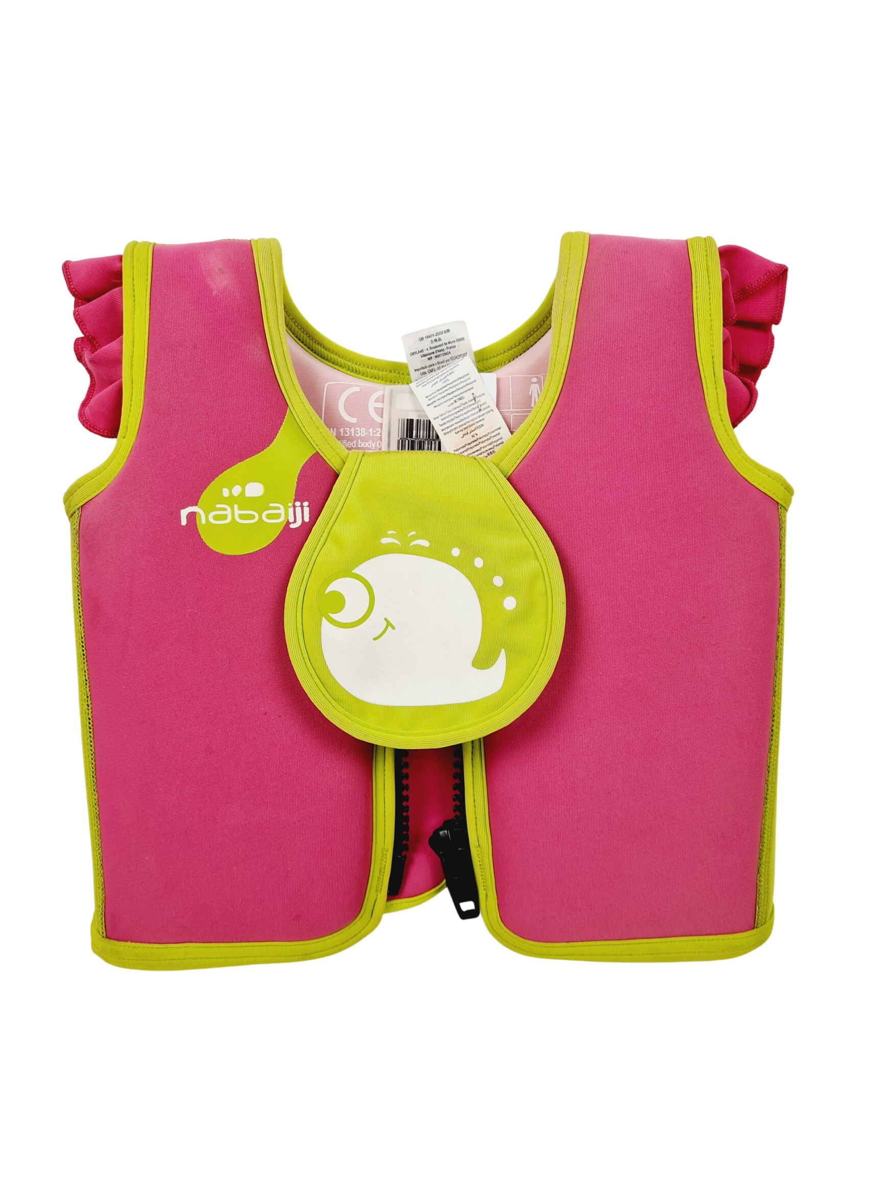 Jeu d'extérieur - Gilet de flottaison pour filles - Nabaiji - tailles 105 cm - Max 18 KG Bon état - 15,00 € Jeu d'extérieur - Gilet de flottaison pour filles - Nabaiji - tailles 105 cm - Max 18 KG Bon état reconditionné disponible sur Label Emmaüs