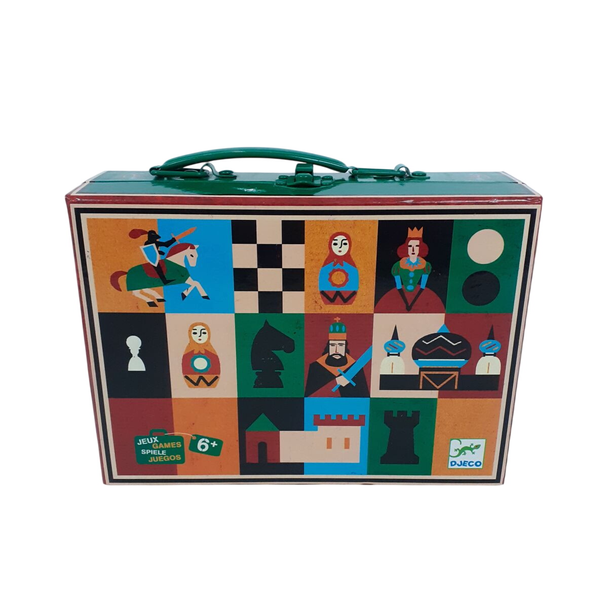 Acheter Jeu dans sa valise - Echecs et Dames - Djeco Parfait état - 12,00 € Jeu dans sa valise - Echecs et Dames - Djeco Parfait état reconditionné disponible sur Label Emmaüs