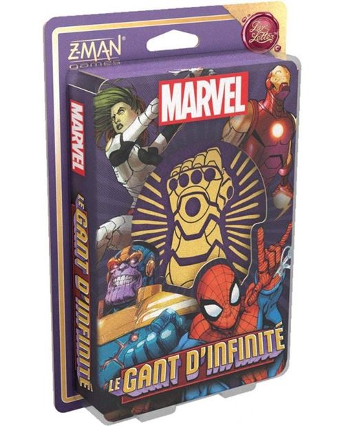 Jeu de cartes Asmodee Love Letter Marvel Le Gant d’Infinité État correct reconditionné disponible sur Fnac