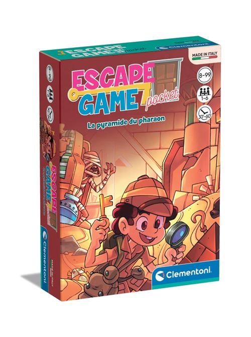 Jeu de cartes Clementoni Escape Game Pocket La Pyramide Du Pharaon État correct reconditionné disponible sur Fnac