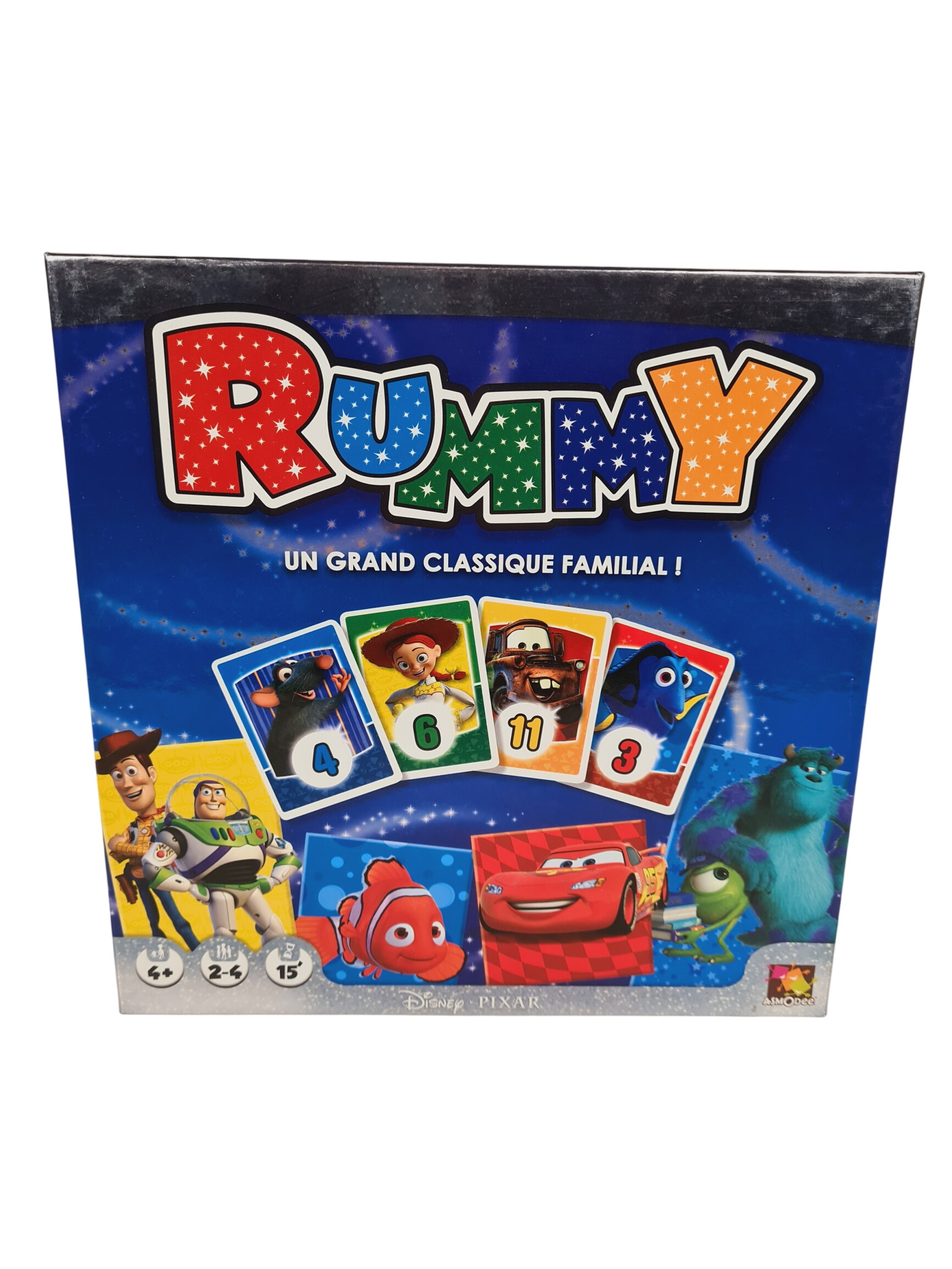 Jeu de cartes - Rummy - Disney Pixar - Dès 4 ans Bon état - 10,00 € Jeu de cartes - Rummy - Disney Pixar - Dès 4 ans Bon état reconditionné disponible sur Label Emmaüs