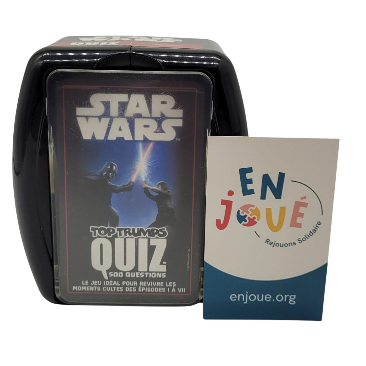 Jeu de cartes - Star Wars Top Trumps Quiz 500 Questions - Disney - À partir de 8 ans. Bon état - 10,00 € Jeu de cartes - Star Wars Top Trumps Quiz 500 Questions - Disney - À partir de 8 ans. Bon état reconditionné disponible sur Label Emmaüs