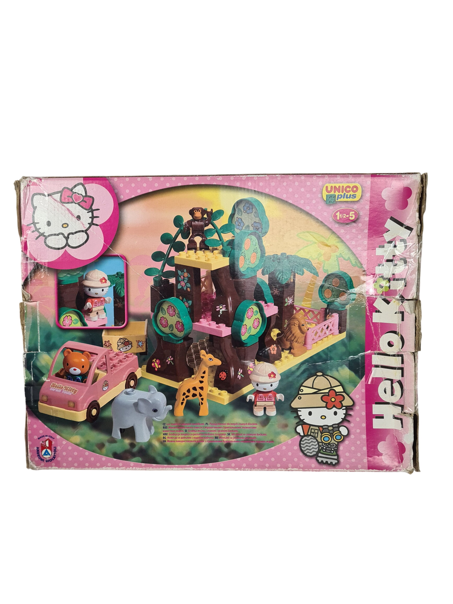 Acheter Jeu de construction - HELLO KITTY SAFARI TOUR 42 PC - 18 mois + Bon état - 10,00 € Jeu de construction - HELLO KITTY SAFARI TOUR 42 PC - 18 mois + Bon état reconditionné disponible sur Label Emmaüs