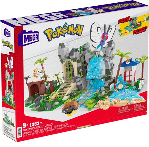 Jeu de construction Mega Bloks Mega Construx Pokémon Expédition dans la jungle 1350 pièces État correct - 52,99 € Jeu de construction Mega Bloks Mega Construx Pokémon Expédition dans la jungle 1350 pièces État correct reconditionné disponible sur Fnac