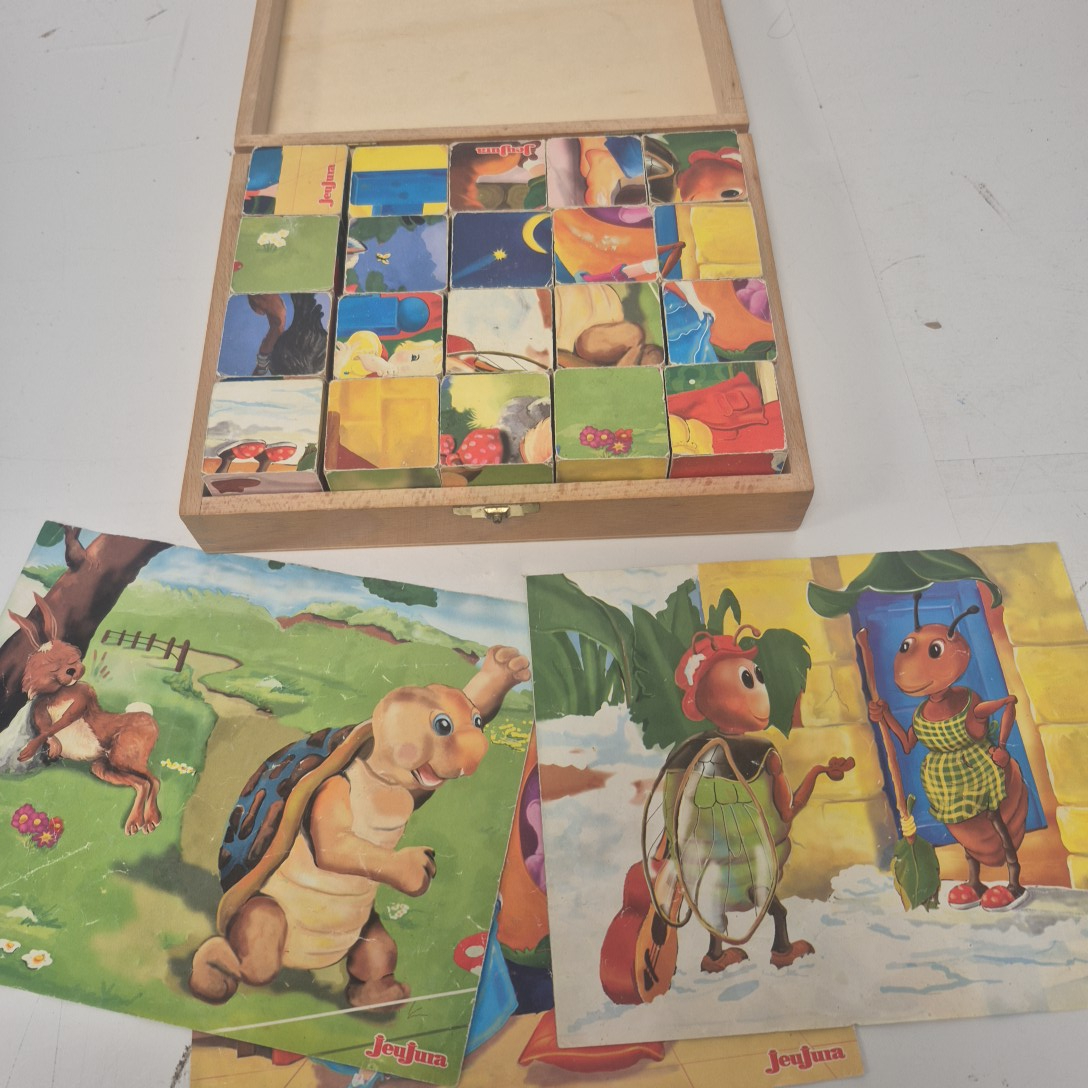 Voir photo 2 de Jeu de cubes en bois - Jeu Jura Jeu de cubes en bois - Jeu Jura Bon état reconditionné photo 2