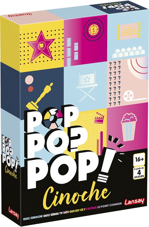 Jeu de culture générale Lansay Pop Pop Pop Cinoche État correct reconditionné disponible sur Fnac