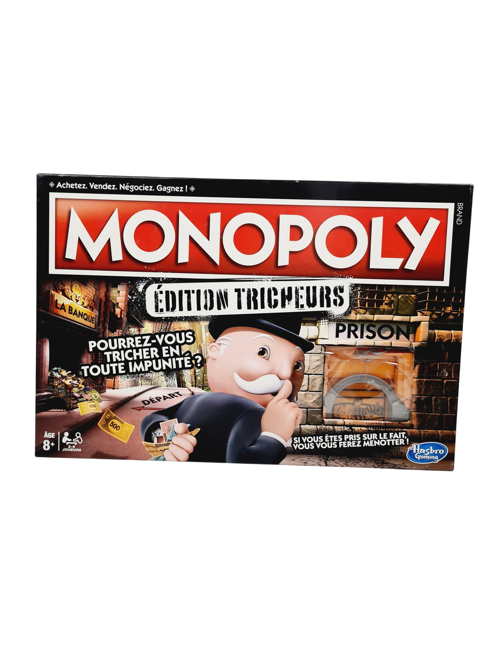 Jeu de gestion de ressources - Monopoly - Éditions tricheurs - Hasbro - Dès 8 ans Bon état - 10,00 € Jeu de gestion de ressources - Monopoly - Éditions tricheurs - Hasbro - Dès 8 ans Bon état reconditionné disponible sur Label Emmaüs