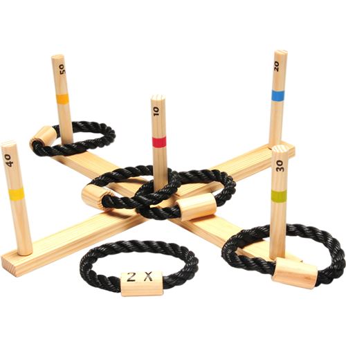 Jeu de lancer d'anneaux en bois État correct reconditionné disponible sur Fnac