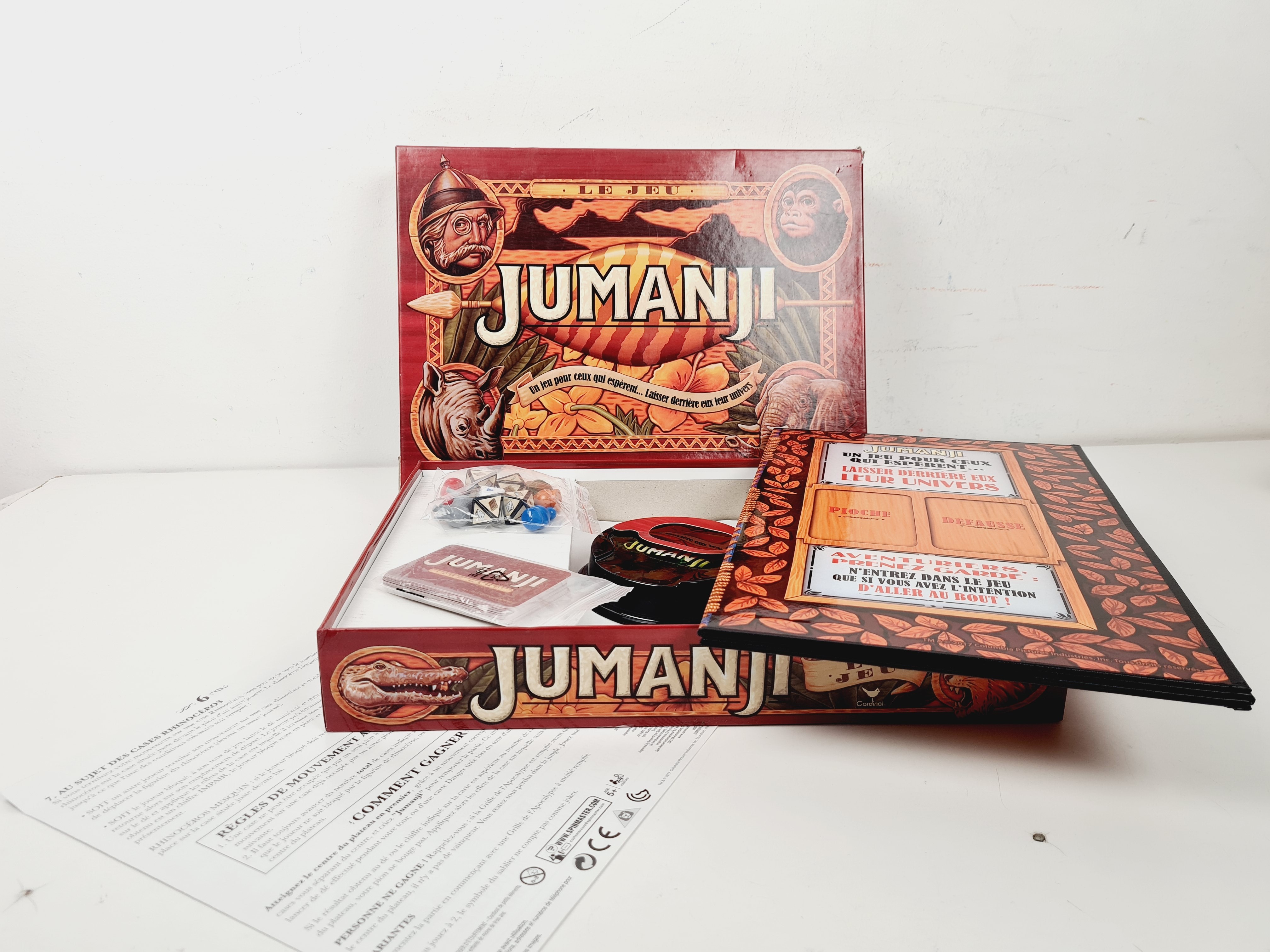 Voir photo 2 de Jeu de parcours - Jumanji - Cardinal - Dès 5 ans Jeu de parcours - Jumanji - Cardinal - Dès 5 ans Bon état reconditionné photo 2