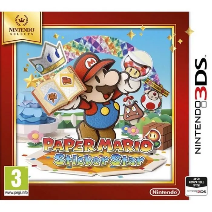 Acheter Jeu de rôle - Mario - Paper Mario: Sticker Star - Réédition - 3DS - PEGI 3+ Reconditionné - 28,90 € | Dero Jeu de rôle - Mario - Paper Mario: Sticker Star - Réédition - 3DS - PEGI 3+ Reconditionné Nintendo reconditionné disponible sur Cdiscount Seconde Vie | Dero