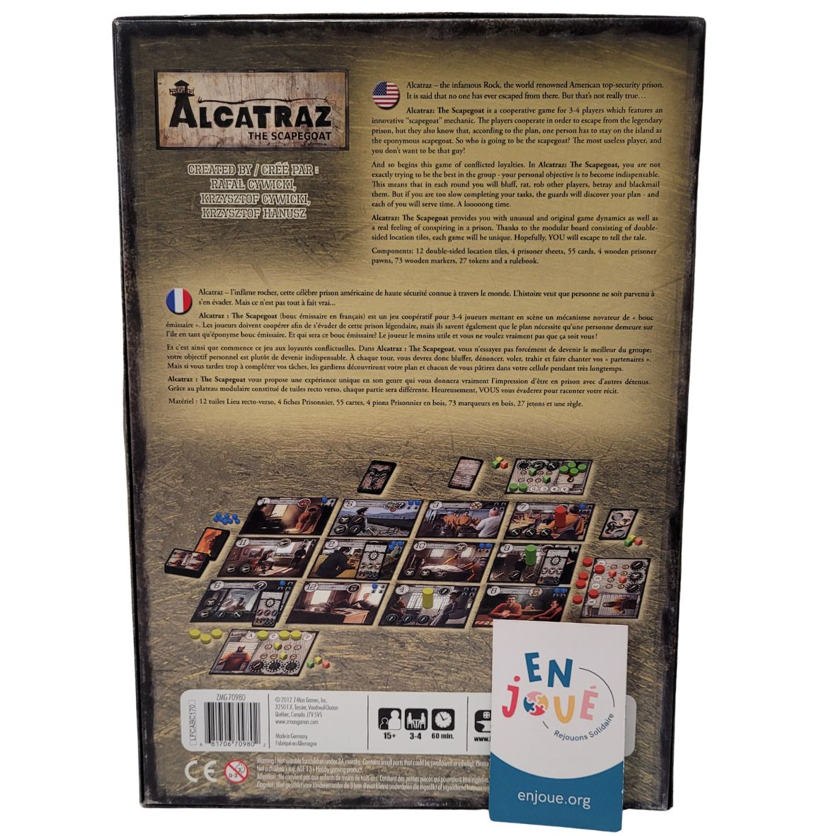 Voir photo 3 de Jeu de société - Alcatraz the scapegoat - Z-man Games - Dès 15 ans. Jeu de société - Alcatraz the scapegoat - Z-man Games - Dès 15 ans. Très bon état reconditionné photo 3