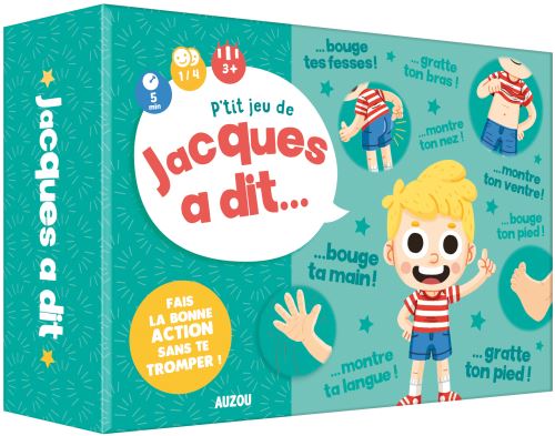 Jeu de société Auzou P tit jeu de Jaques a dit État correct - 16,54 € Jeu de société Auzou P tit jeu de Jaques a dit État correct reconditionné disponible sur Fnac