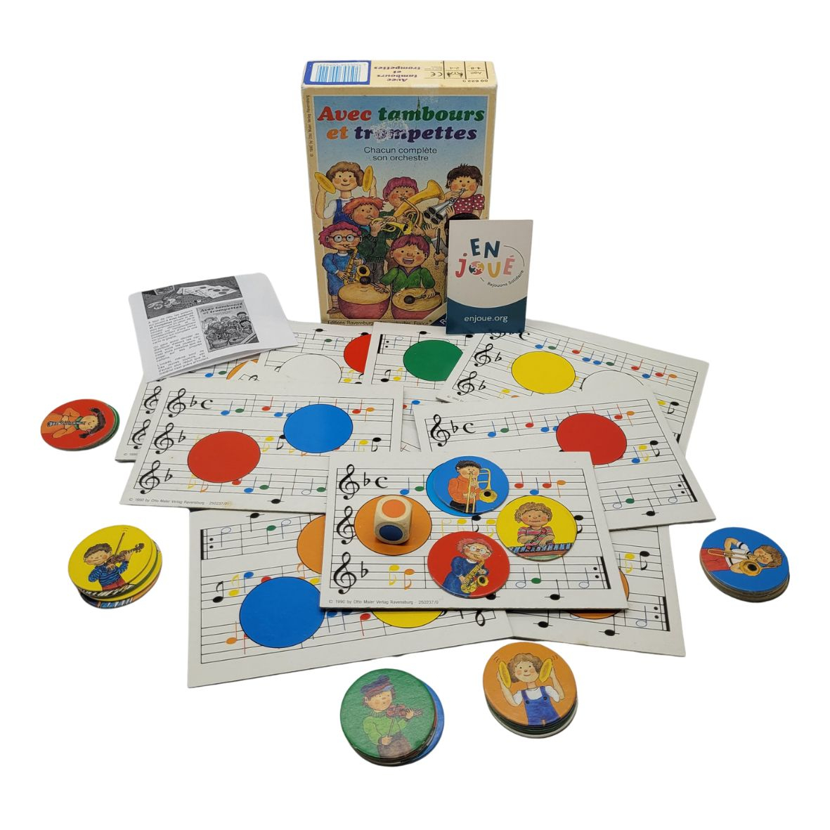 Voir photo 2 de Jeu de société - Avec tambours et trompettes - Vintage 1990 - Ravensburger - À partir de 4 ans. Jeu de société - Avec tambours et trompettes - Vintage 1990 - Ravensburger - À partir de 4 ans. Bon état reconditionné photo 2