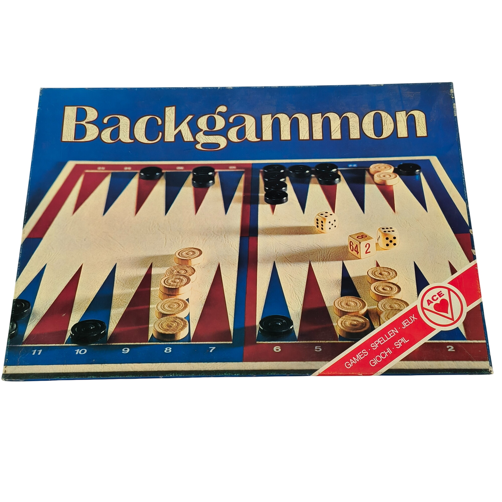 Acheter Jeu de société-Backgammon-vintage-à partir de 8 ans Très bon état - 10,40 € Jeu de société-Backgammon-vintage-à partir de 8 ans Très bon état reconditionné disponible sur Label Emmaüs