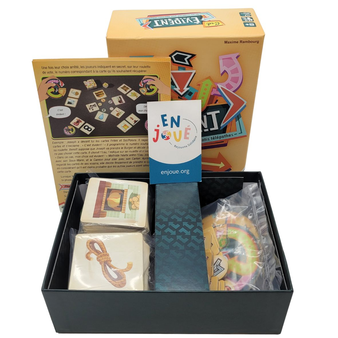 Voir photo 2 de Jeu de société - C'est évident - Un jeu coopératif pour apprentis télépathes - Gigamic - Dès 8 ans. Jeu de société - C'est évident - Un jeu coopératif pour apprentis télépathes - Gigamic - Dès 8 ans. Très bon état reconditionné photo 2