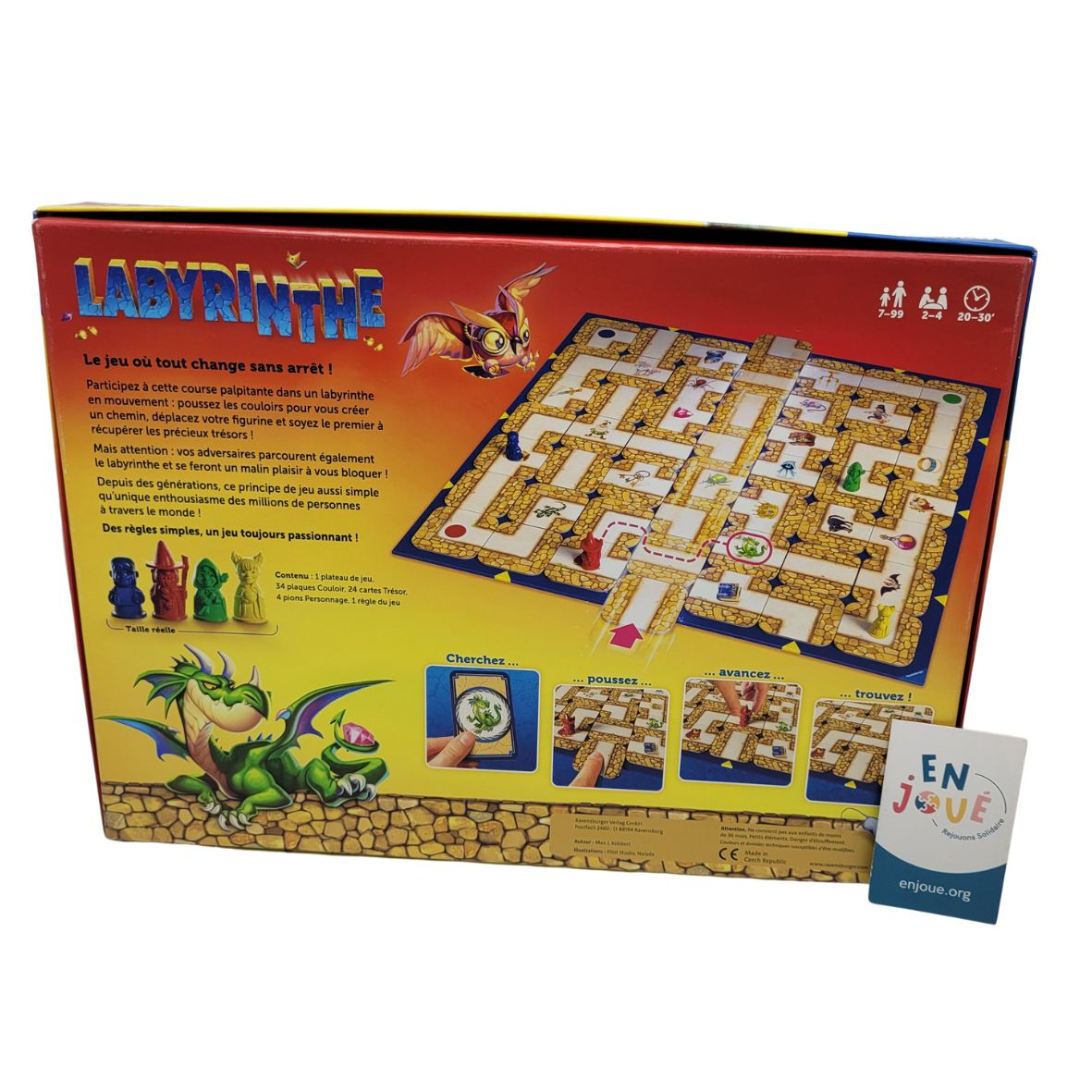 Voir photo 3 de Jeu de société - Chasse au trésor dans un labyrinthe en mouvement - Ravensburger - À partir de 7 ans. Jeu de société - Chasse au trésor dans un labyrinthe en mouvement - Ravensburger - À partir de 7 ans. Très bon état reconditionné photo 3