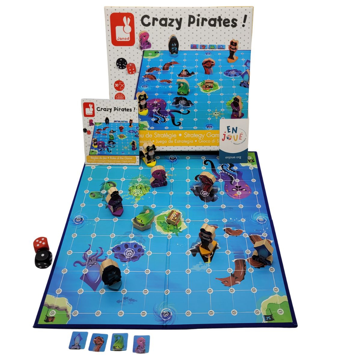Voir photo 2 de Jeu de société - Crazy Pirates jeu de stratégie -Janod - Des 6 ans. Jeu de société - Crazy Pirates jeu de stratégie -Janod - Des 6 ans. Très bon état reconditionné photo 2