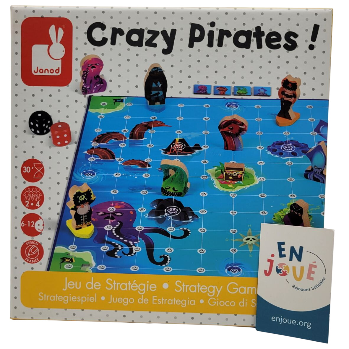 Acheter Jeu de société - Crazy Pirates jeu de stratégie -Janod - Des 6 ans. Très bon état - 10,00 € Jeu de société - Crazy Pirates jeu de stratégie -Janod - Des 6 ans. Très bon état reconditionné disponible sur Label Emmaüs