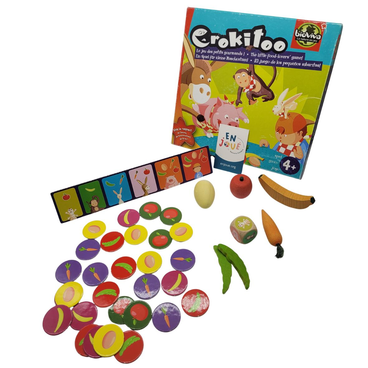 Voir photo 2 de Jeu de Société - Crokitoo le jeu des petits gourmands - Bioviva - Des 4 ans. Jeu de Société - Crokitoo le jeu des petits gourmands - Bioviva - Des 4 ans. Bon état reconditionné photo 2