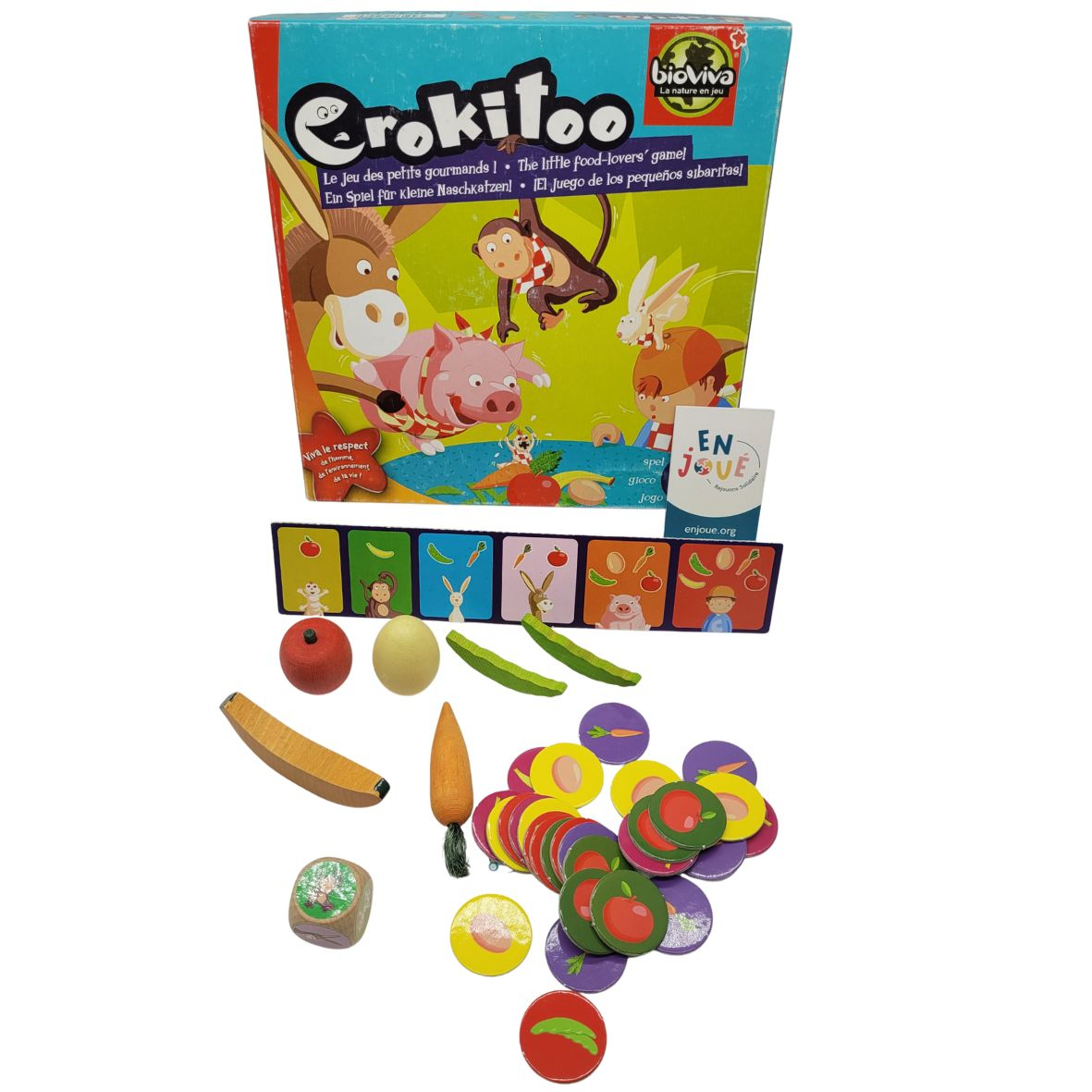 Voir photo 3 de Jeu de Société - Crokitoo le jeu des petits gourmands - Bioviva - Des 4 ans. Jeu de Société - Crokitoo le jeu des petits gourmands - Bioviva - Des 4 ans. Bon état reconditionné photo 3