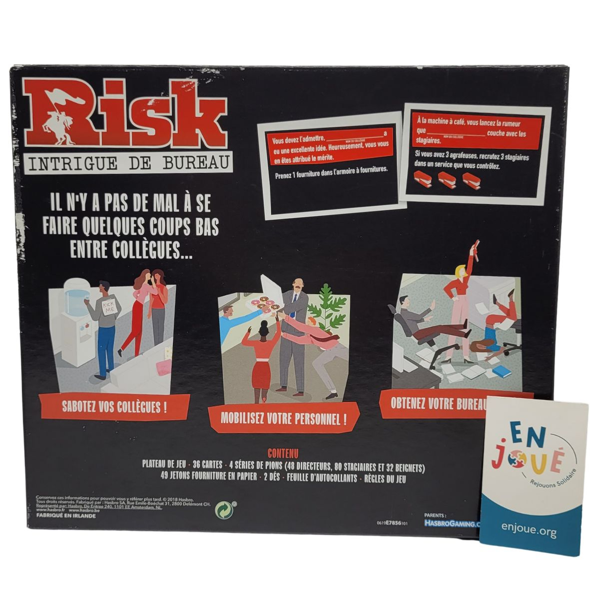 Voir photo 3 de Jeu de Société de Stratégie - Risk Au Bureau - Jeu de Plateau pour Adultes - Hasbro. Jeu de Société de Stratégie - Risk Au Bureau - Jeu de Plateau pour Adultes - Hasbro. Très bon état reconditionné photo 3
