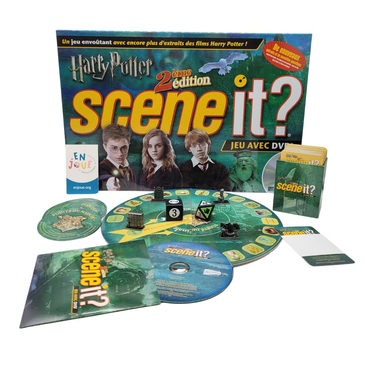 Voir photo 2 de Jeu de société - DVD Harry Potter Scene it ? Mattel - À partir de 8 ans. Jeu de société - DVD Harry Potter Scene it ? Mattel - À partir de 8 ans. Très bon état reconditionné photo 2