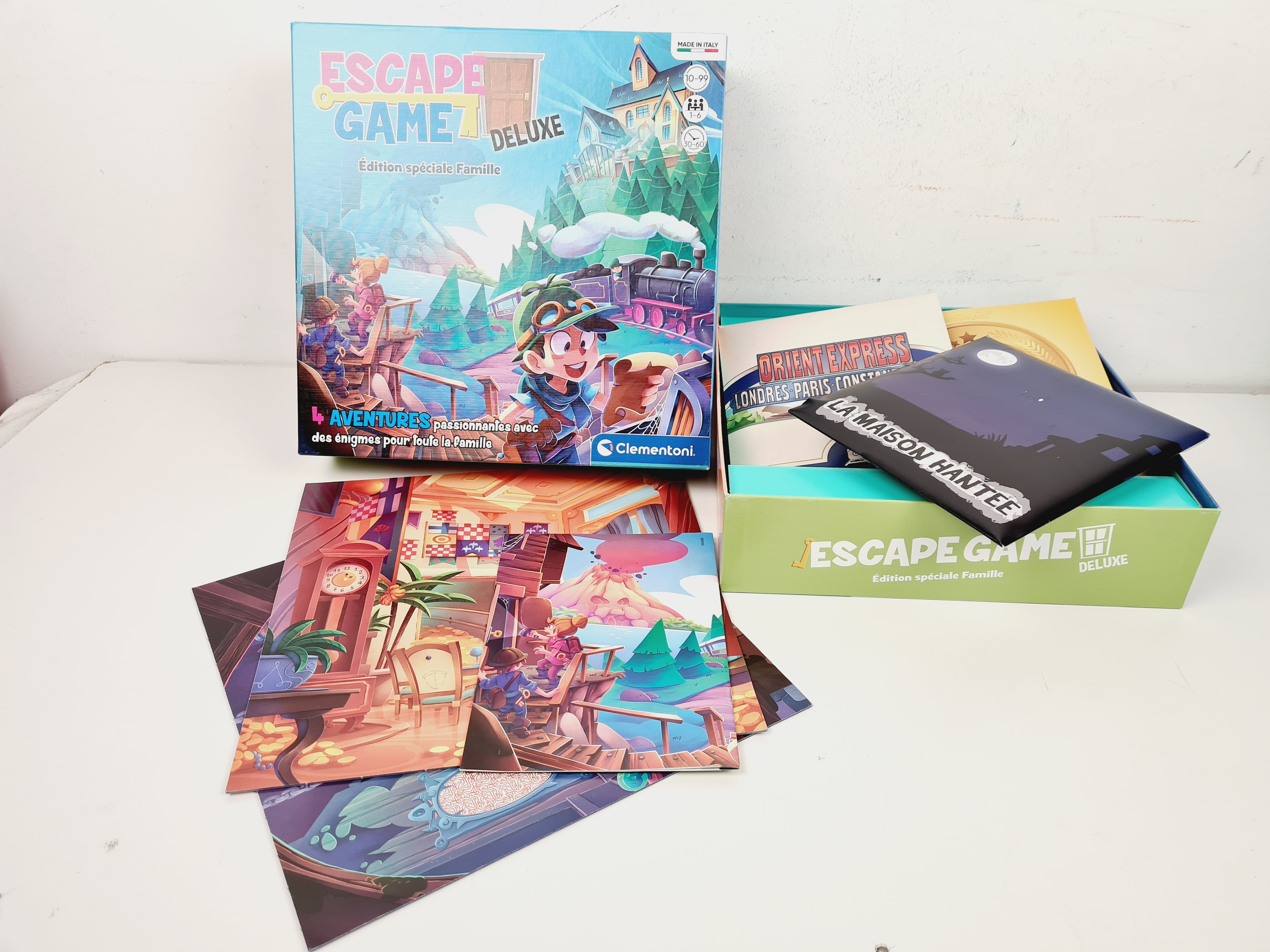 Voir photo 2 de Jeu de société - Escape Game Deluxe - Clementoni - 10 ans + Jeu de société - Escape Game Deluxe - Clementoni - 10 ans + Bon état reconditionné photo 2