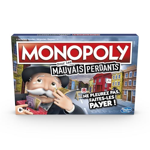 Jeu de société Hasbro Monopoly pour les mauvais perdants État correct Hasbro Gaming reconditionné disponible sur Fnac