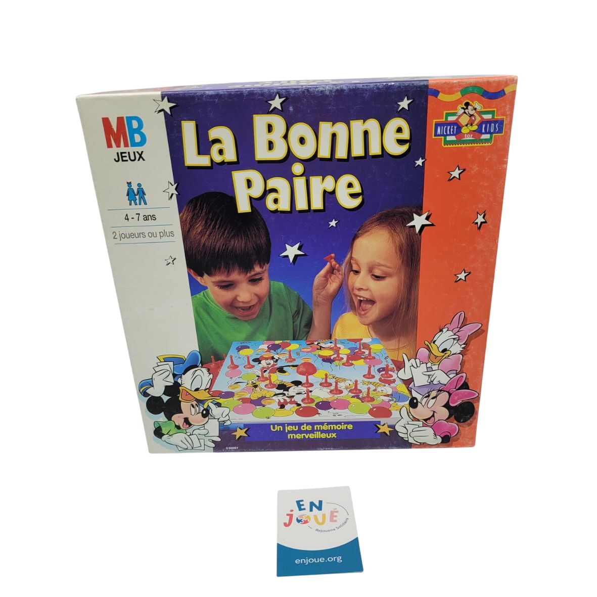 Jeu de société - La bonne paire - MB jeux - A partir de quatre ans. Très bon état - 10,00 € Jeu de société - La bonne paire - MB jeux - A partir de quatre ans. Très bon état reconditionné disponible sur Label Emmaüs