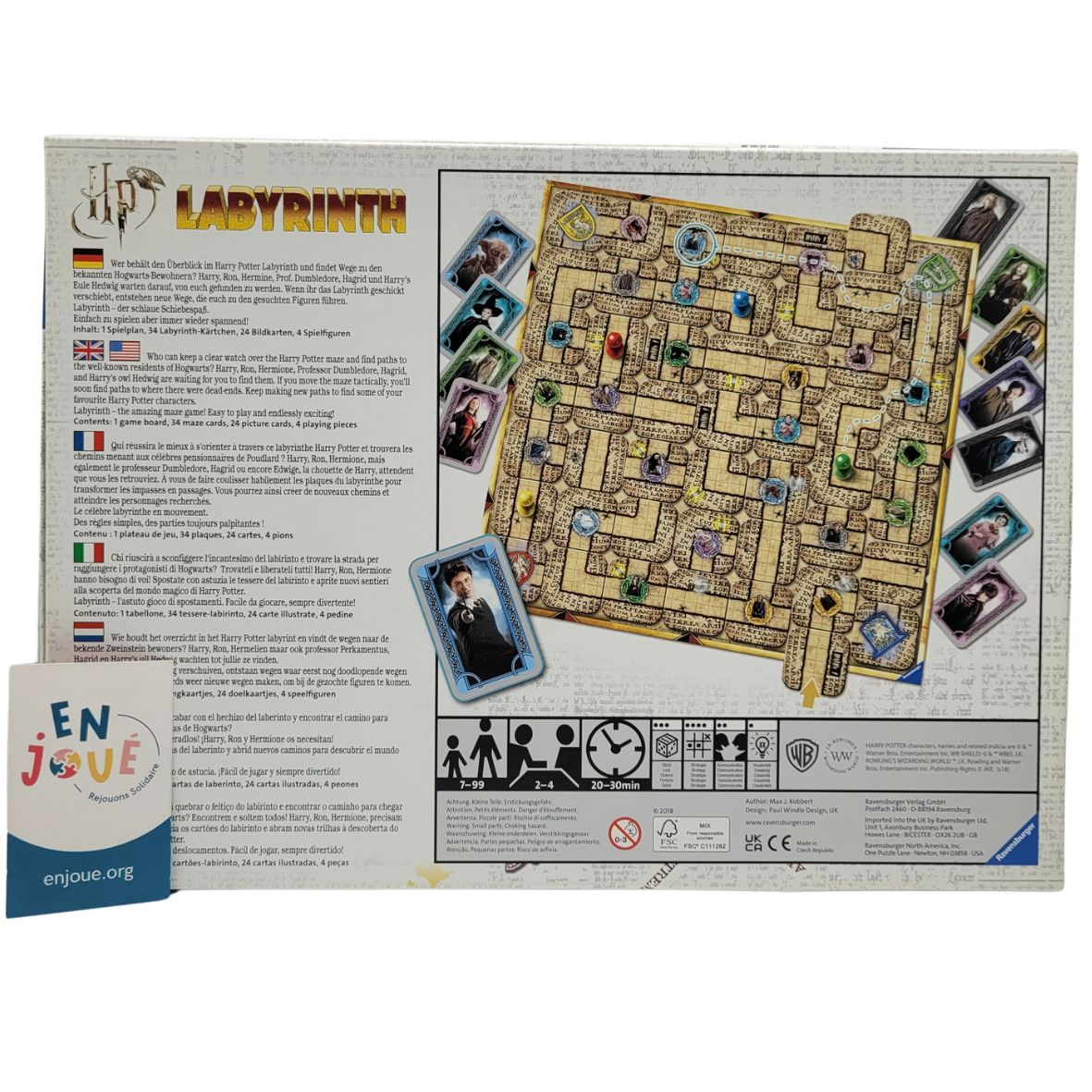 Voir photo 3 de Jeu de société - Labyrinthe Harry Potter - Ravensburger - Dès 7 ans. Jeu de société - Labyrinthe Harry Potter - Ravensburger - Dès 7 ans. Parfait état reconditionné photo 3