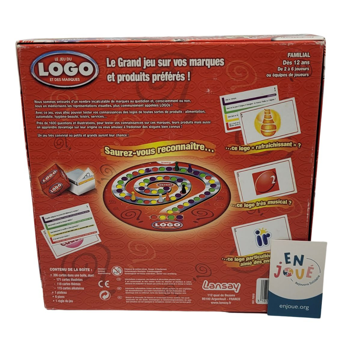 Voir photo 3 de Jeu de société - Le jeu de Logo - Lansay - À partir de 12 ans. Jeu de société - Le jeu de Logo - Lansay - À partir de 12 ans. Bon état reconditionné photo 3