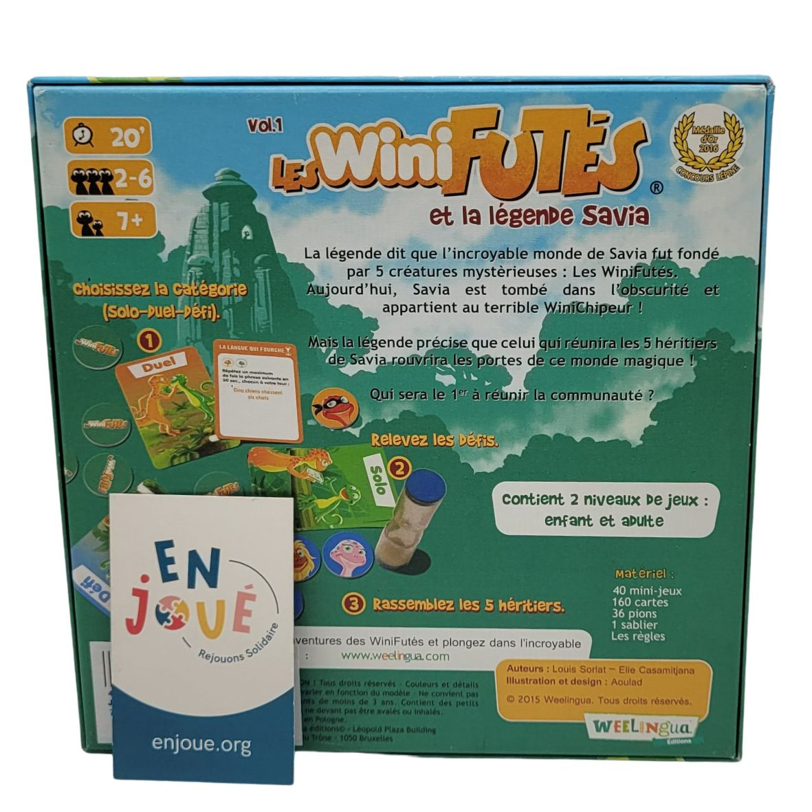 Voir photo 4 de Jeu de société - Les WiniFutés et la légende Savia - Weelingua - Dès 7 ans. Jeu de société - Les WiniFutés et la légende Savia - Weelingua - Dès 7 ans. Bon état reconditionné photo 4