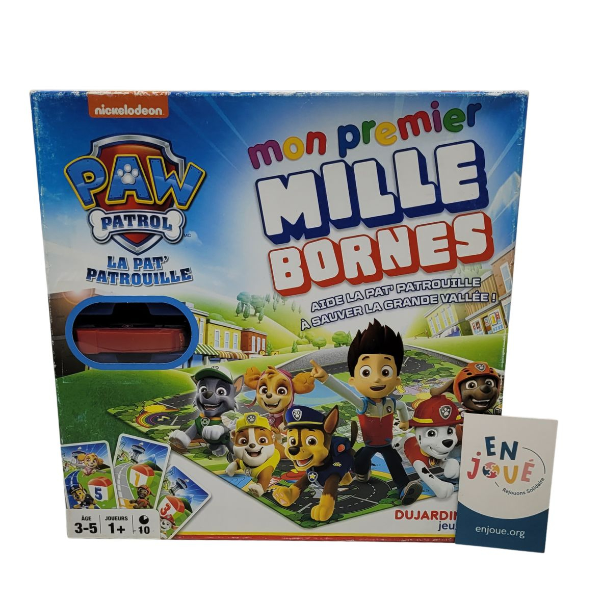 Jeu de société - Mon premier Mille Bornes Paw Patrol - Dujardin - À partir de 3 ans. - 12,00 € Jeu de société - Mon premier Mille Bornes Paw Patrol - Dujardin - À partir de 3 ans. reconditionné disponible sur Label Emmaüs