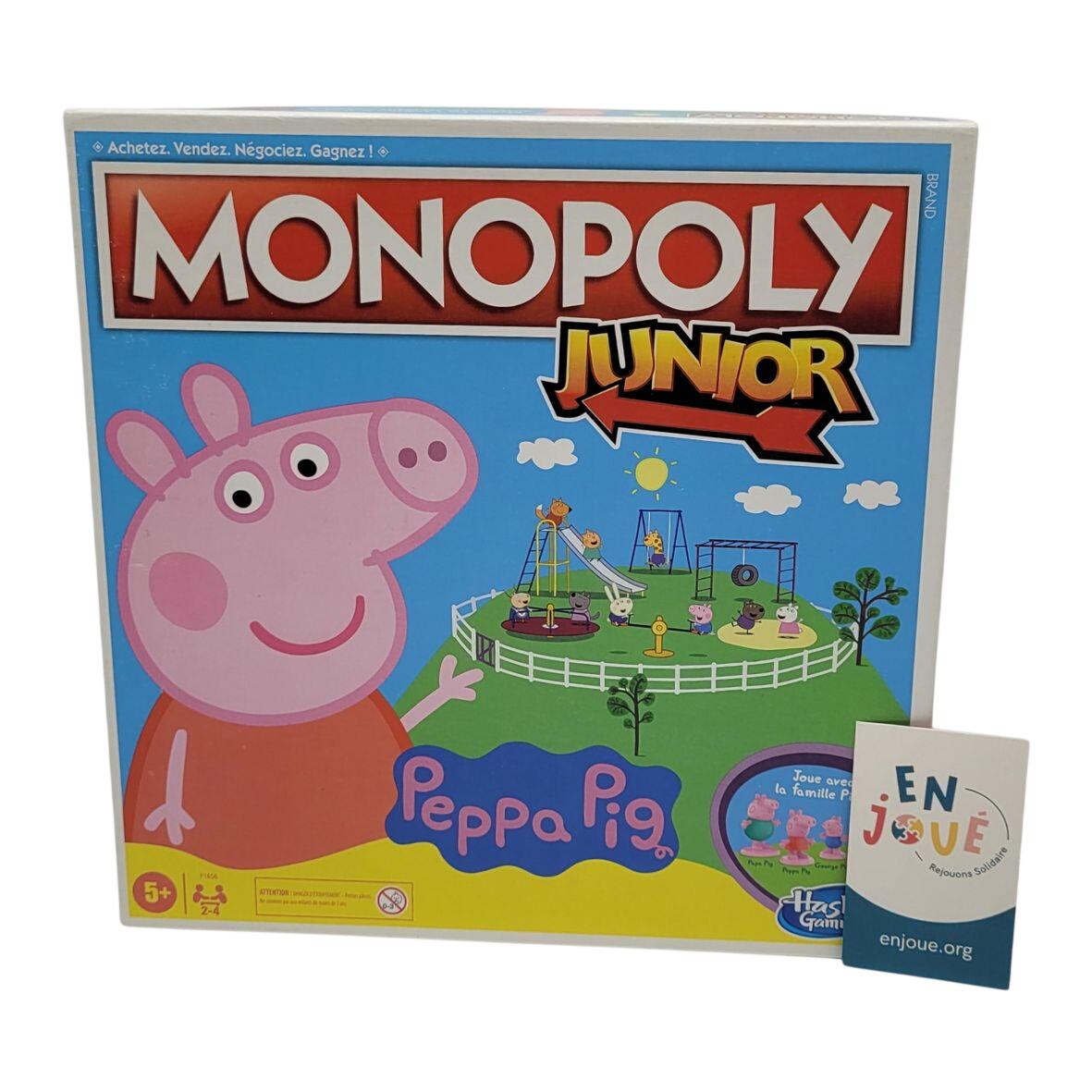 Jeu de société - Monopoly Junior Peppa Pig - Hasbro Gaming - À partir de 5 ans. Très bon état - 10,00 € Jeu de société - Monopoly Junior Peppa Pig - Hasbro Gaming - À partir de 5 ans. Très bon état reconditionné disponible sur Label Emmaüs