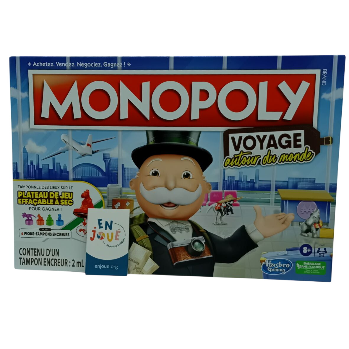 Acheter Jeu de société - Monopoly Voyage Autour Du Monde - Hasbro - Des 8 ans. Parfait état - 20,00 € Jeu de société - Monopoly Voyage Autour Du Monde - Hasbro - Des 8 ans. Parfait état reconditionné disponible sur Label Emmaüs