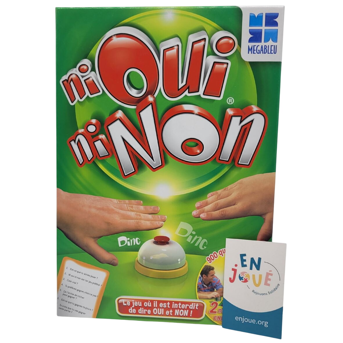 Jeu de société - Ni oui ni non - Ding Ding - Megableu - A partir de 7 ans. Très bon état - 13,00 € Jeu de société - Ni oui ni non - Ding Ding - Megableu - A partir de 7 ans. Très bon état reconditionné disponible sur Label Emmaüs