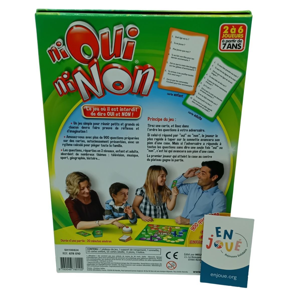 Voir photo 3 de Jeu de société - Ni Oui ni Non - Megableu - A partir de 7 ans. Jeu de société - Ni Oui ni Non - Megableu - A partir de 7 ans. Très bon état reconditionné photo 3