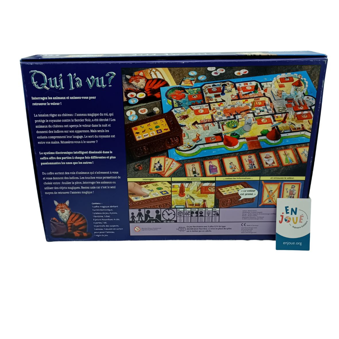 Voir photo 3 de Jeu de société - Qui l'a vu ? Ravensburger - A partir de 6 ans. Jeu de société - Qui l'a vu ? Ravensburger - A partir de 6 ans. Très bon état reconditionné photo 3