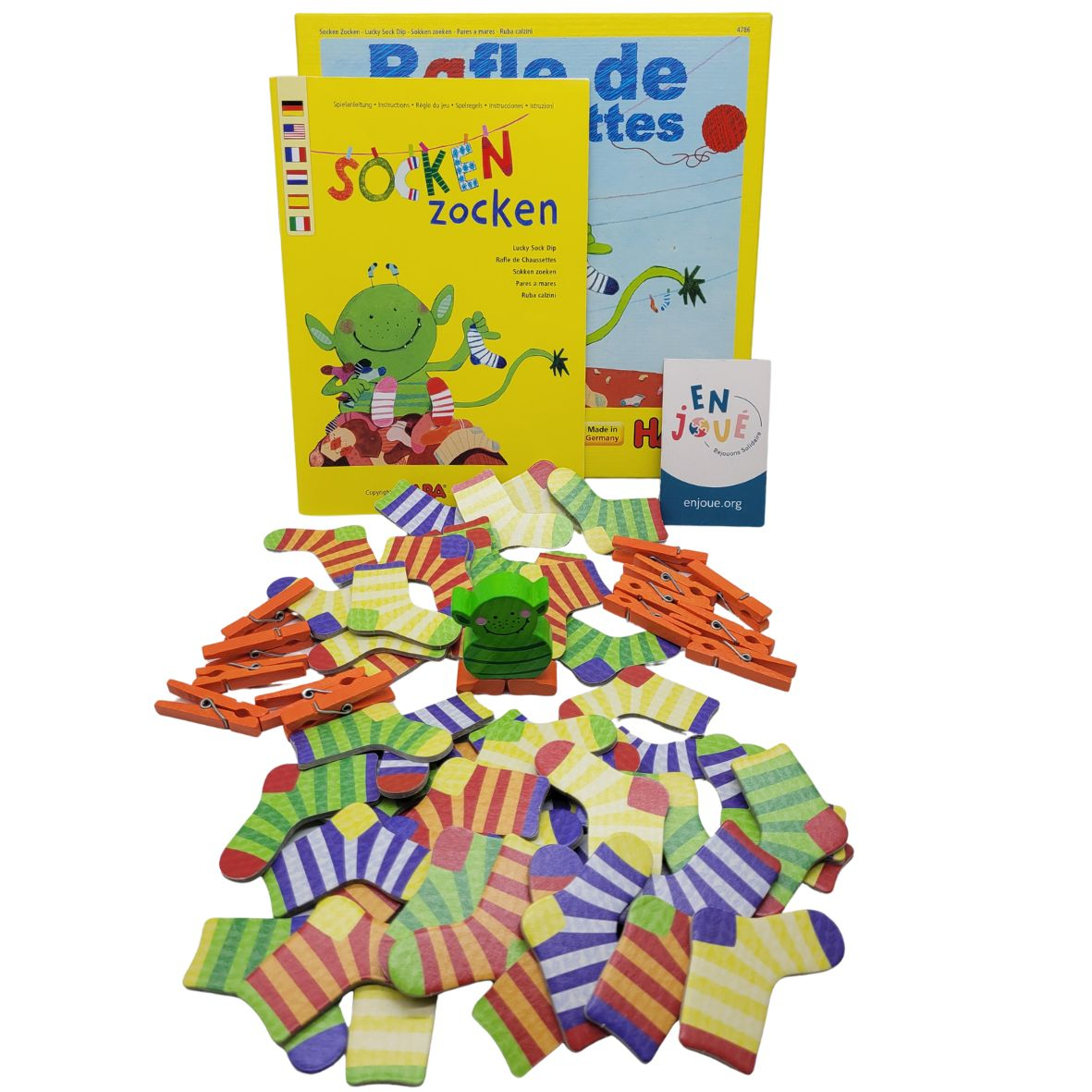 Voir photo 2 de Jeu de société Rafle de chaussettes Haba - Dès 4 ans. Jeu de société Rafle de chaussettes Haba - Dès 4 ans. Bon état reconditionné photo 2