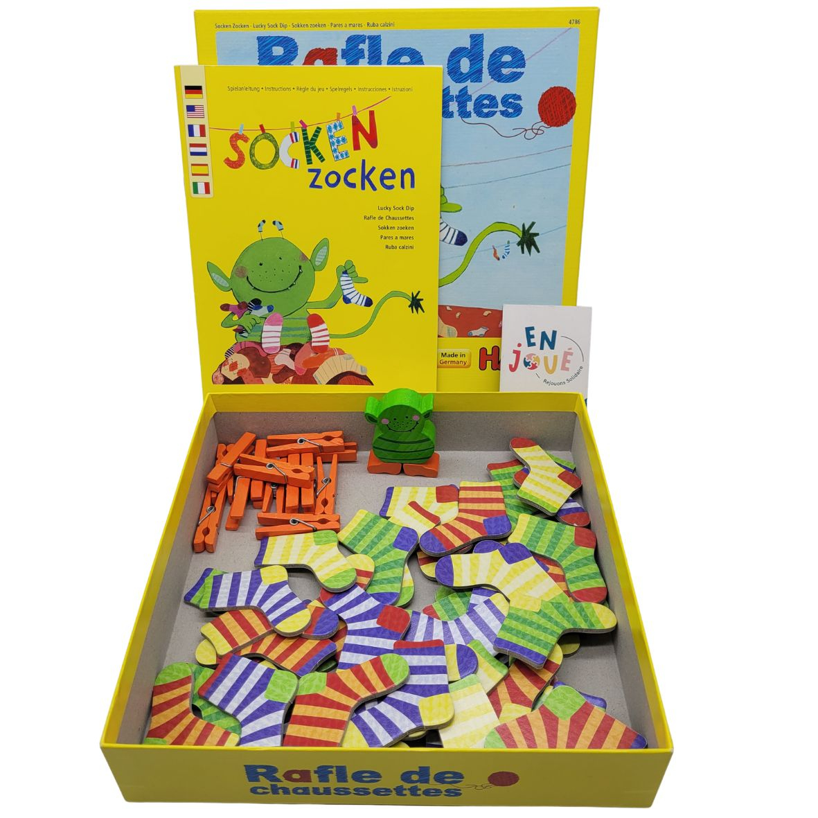 Voir photo 3 de Jeu de société Rafle de chaussettes Haba - Dès 4 ans. Jeu de société Rafle de chaussettes Haba - Dès 4 ans. Bon état reconditionné photo 3