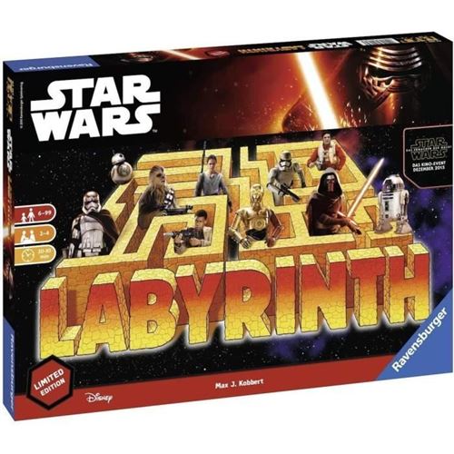 Jeu de Société - RAVENSBURGER - 82338 - Labyrinthe Star Wars - Édition Limitée - 2 joueurs ou plus État correct Ravensburger reconditionné disponible sur Fnac