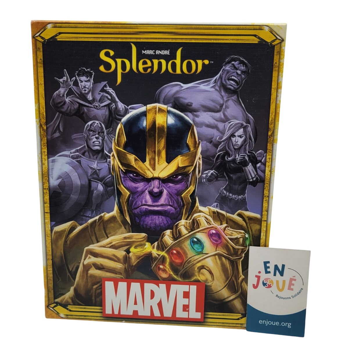 Jeu de société - Splendor Marvel - Space Cowboys - À partir de 10 ans. Très bon état - 18,00 € Jeu de société - Splendor Marvel - Space Cowboys - À partir de 10 ans. Très bon état reconditionné disponible sur Label Emmaüs