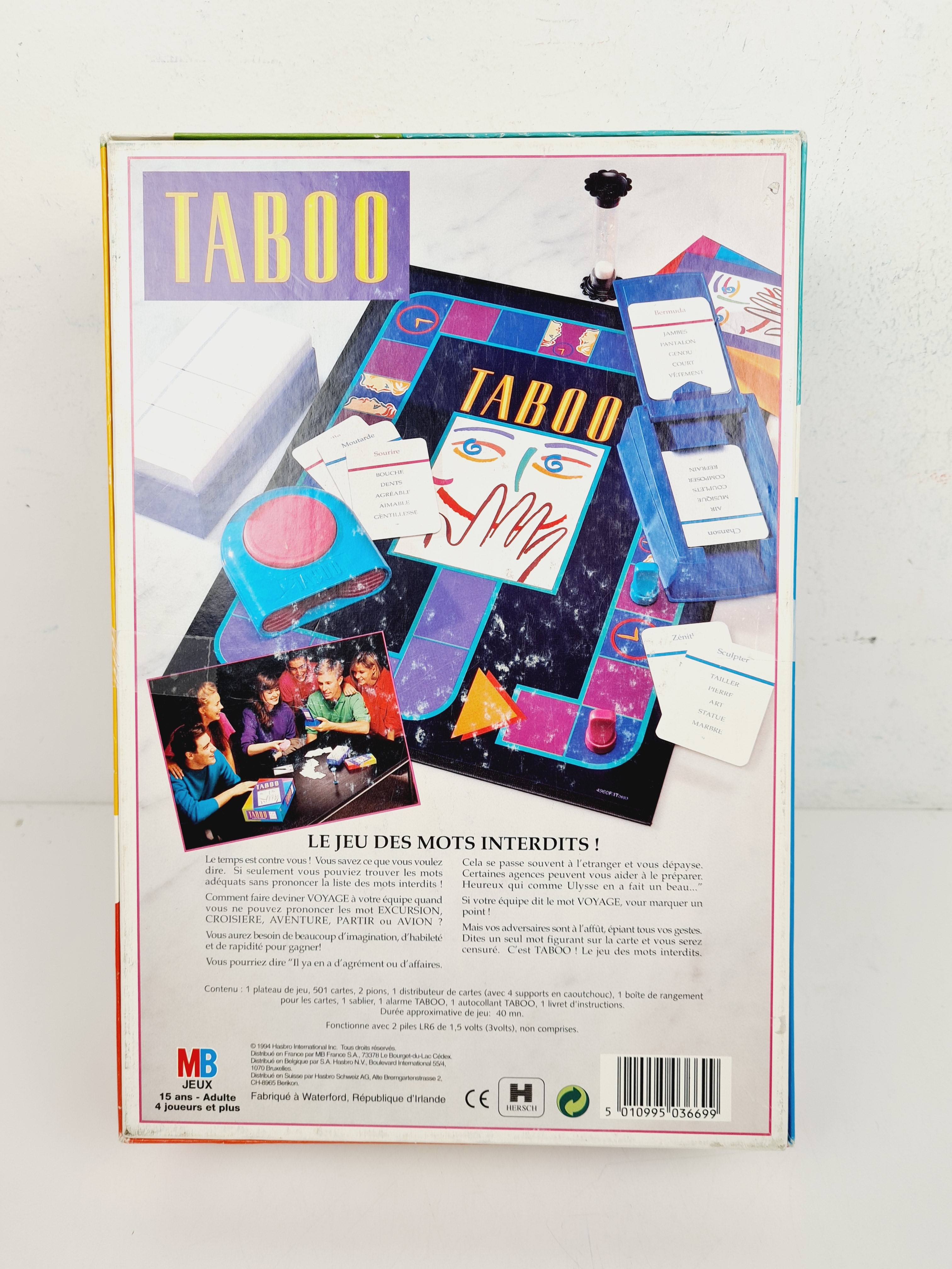 Voir photo 4 de Jeu de société - Taboo - Le jeu des mots interdits - Dès 15 ans Jeu de société - Taboo - Le jeu des mots interdits - Dès 15 ans Bon état reconditionné photo 4